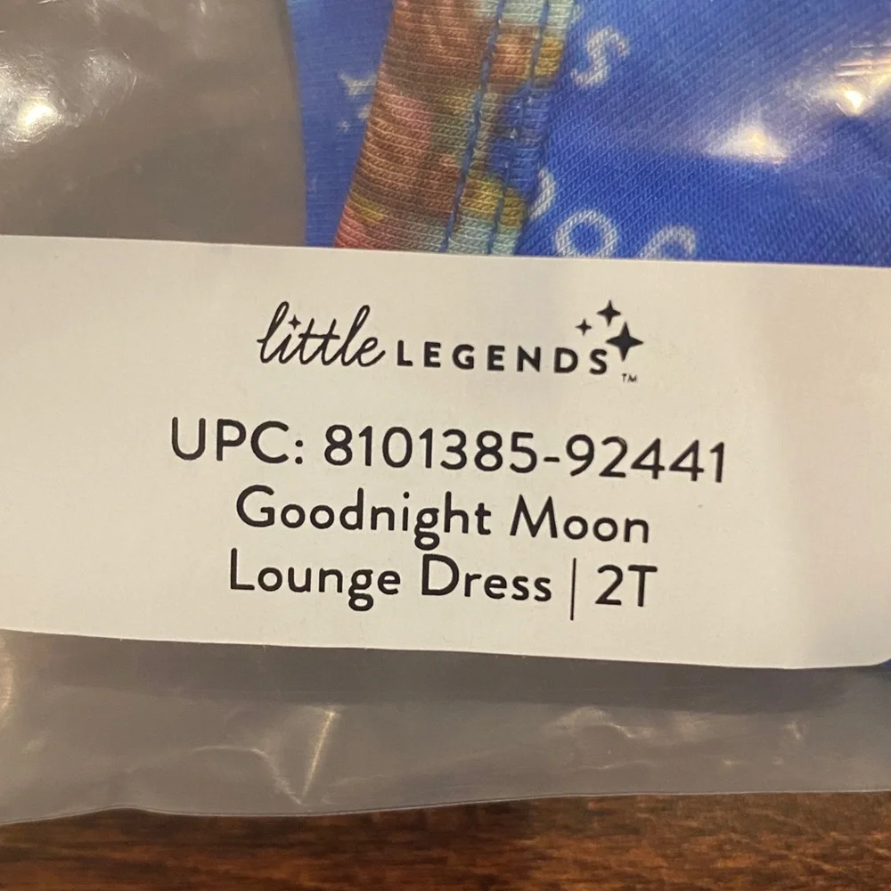 Little Legends Modal Blue Goodnight Moon Lounge Dress Nightgown 2T NWT - Picture 8 of 8